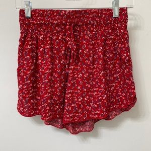 Flowered designed Flowey shorts